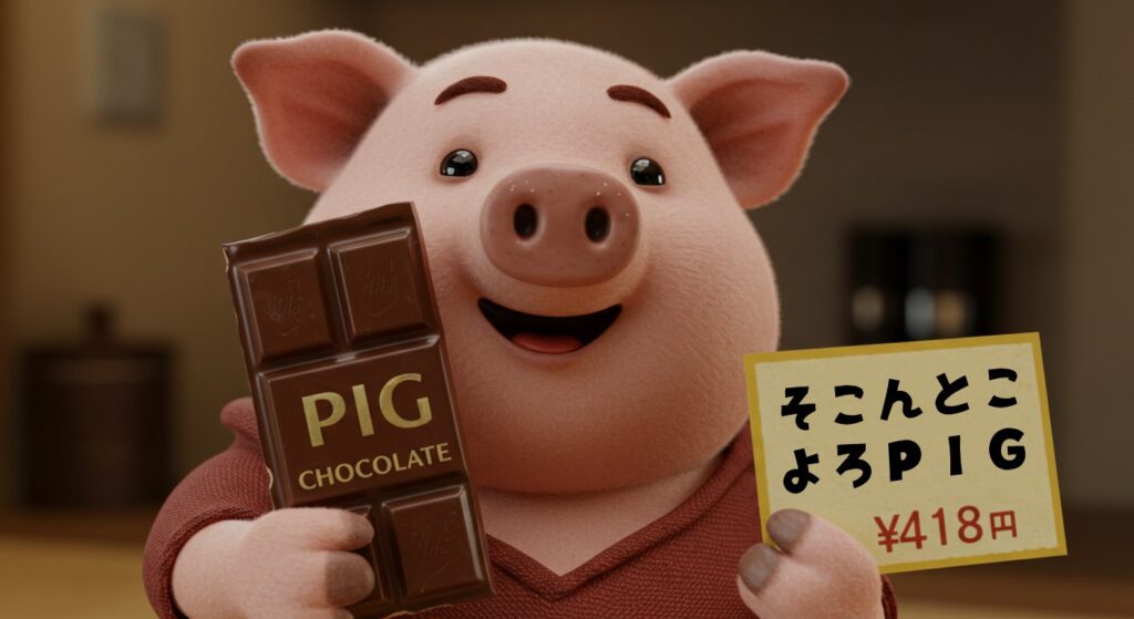 🐷よろPIG！豚さんがチョコを紹介する もぐもぐCM🍫💕