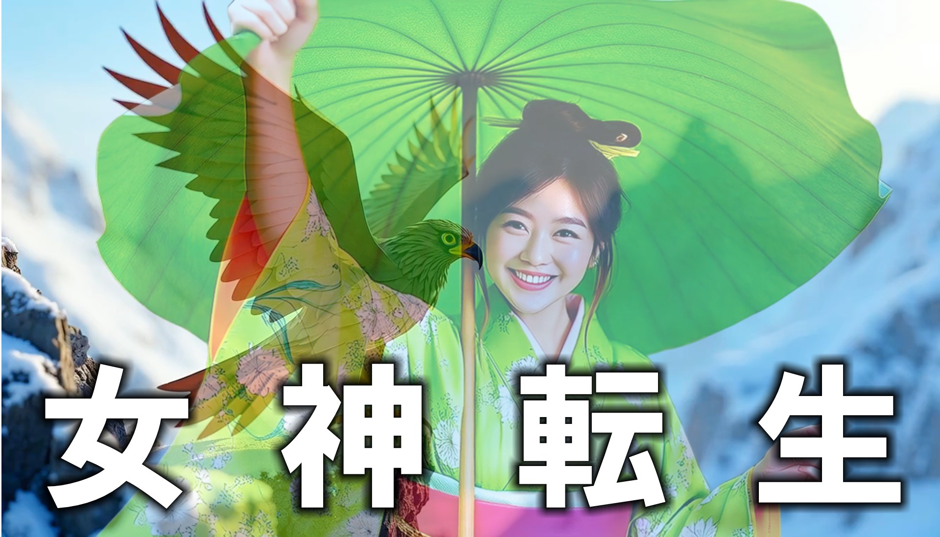 AIが描く動物たちの女神転生　AI's Reincarnation of Goddesses from Animals　AI描绘的动物女神转生　AI가 그리는 동물들의 여신전생