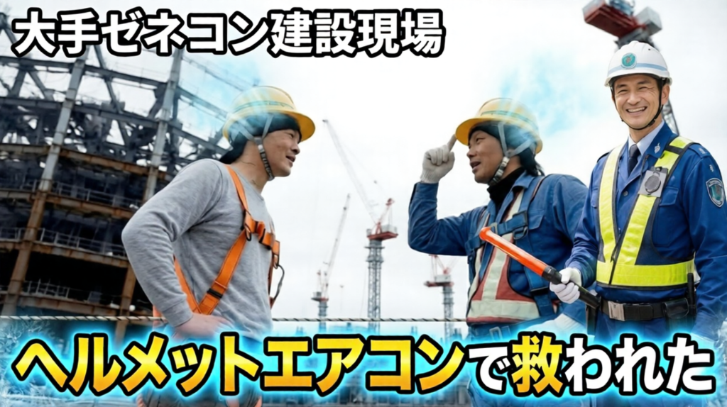 【映像で解く現場の危機】建設業界の「工期・人手不足・猛暑」をヘルメットエアコンが救う理由