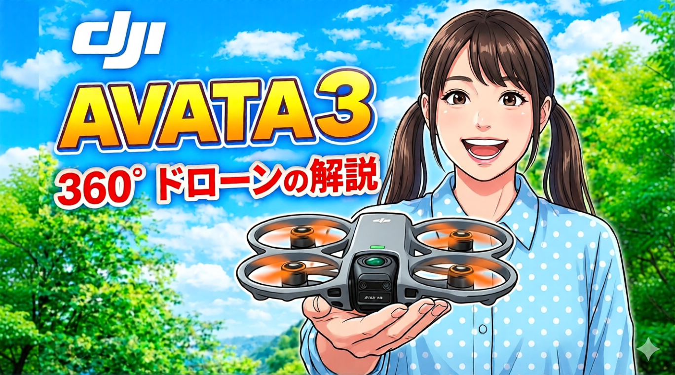 【衝撃映像】空撮の常識が崩壊！？DJI AVATA 3 × 360度カメラが映し出す「未来の視点」をドローン女子あやねがナビゲート！