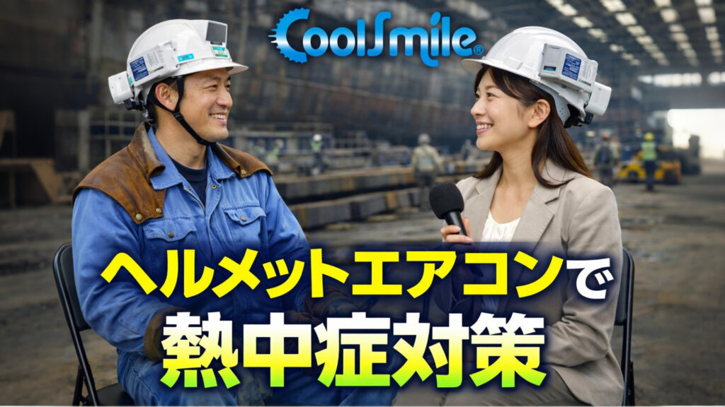【映像の力×極限冷却】造船所の「命を守るドラマ」をどう伝えるか？ヘルメットエアコン導入の舞台裏